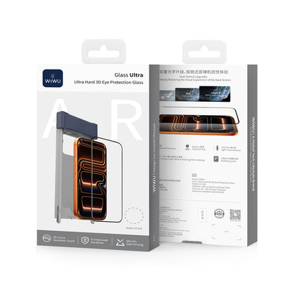 Apple iPhone 17 Wiwu GT-033 Glass Ultra Serisi 3D Anti Reflective Ekran Koruyucu Cam + Kolay Uygulama Aparatı