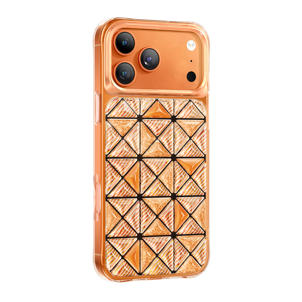 Apple iPhone 18 Pro Kılıf 3D Buz Blok Desenli Zore Paris Kairo TPU Kapak