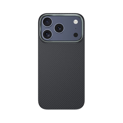 Apple iPhone 18 Pro Kılıf Karbon Fiber M-safe Şarj Özellikli Benks Armor Air Yükseltimiş Kamera Çerçevesi C1 600D Kevlar Kapak