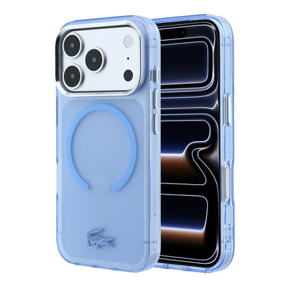 Apple iPhone 18 Pro Kılıf Lacoste Orjinal Lisanslı M-safe C-Magnet İkonik Timsah Logolu IML Frosted Kapak