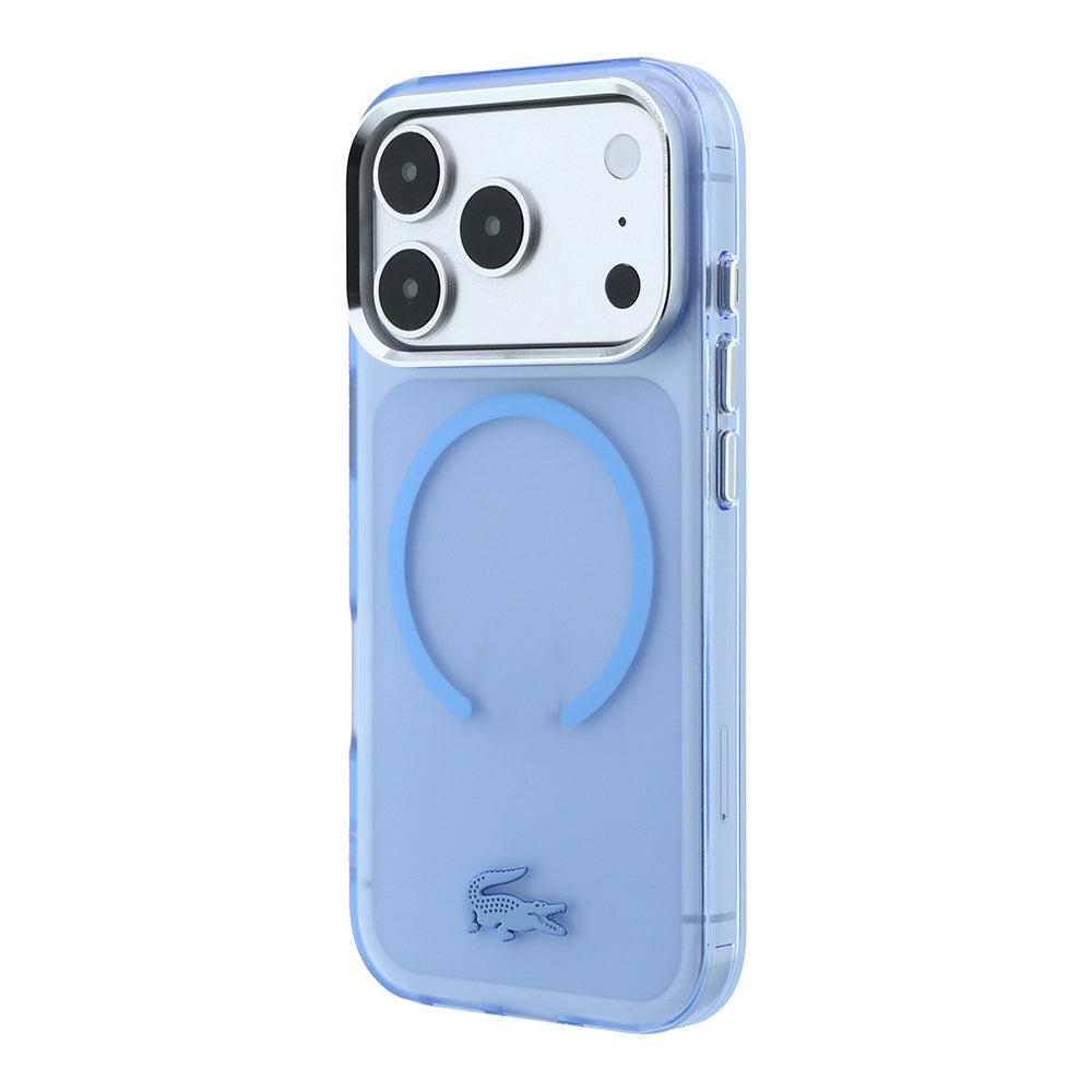 Apple iPhone 18 Pro Kılıf Lacoste Orjinal Lisanslı M-safe C-Magnet İkonik Timsah Logolu IML Frosted Kapak