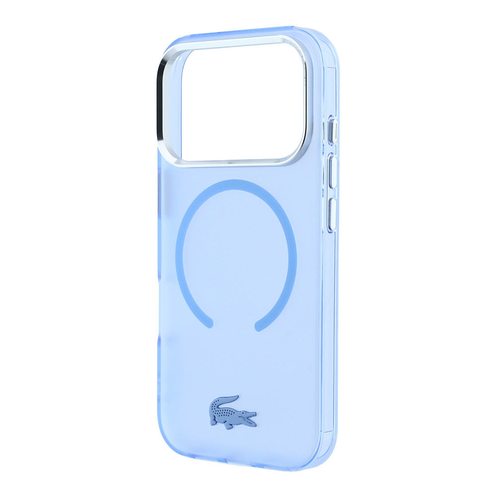 Apple iPhone 18 Pro Kılıf Lacoste Orjinal Lisanslı M-safe C-Magnet İkonik Timsah Logolu IML Frosted Kapak