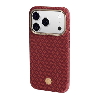 Apple iPhone 18 Pro Kılıf M-Safe Şarj Özellikli Benks ArmorPro ArmorEdge X9 Serisi Kevlar Karbon Kapak