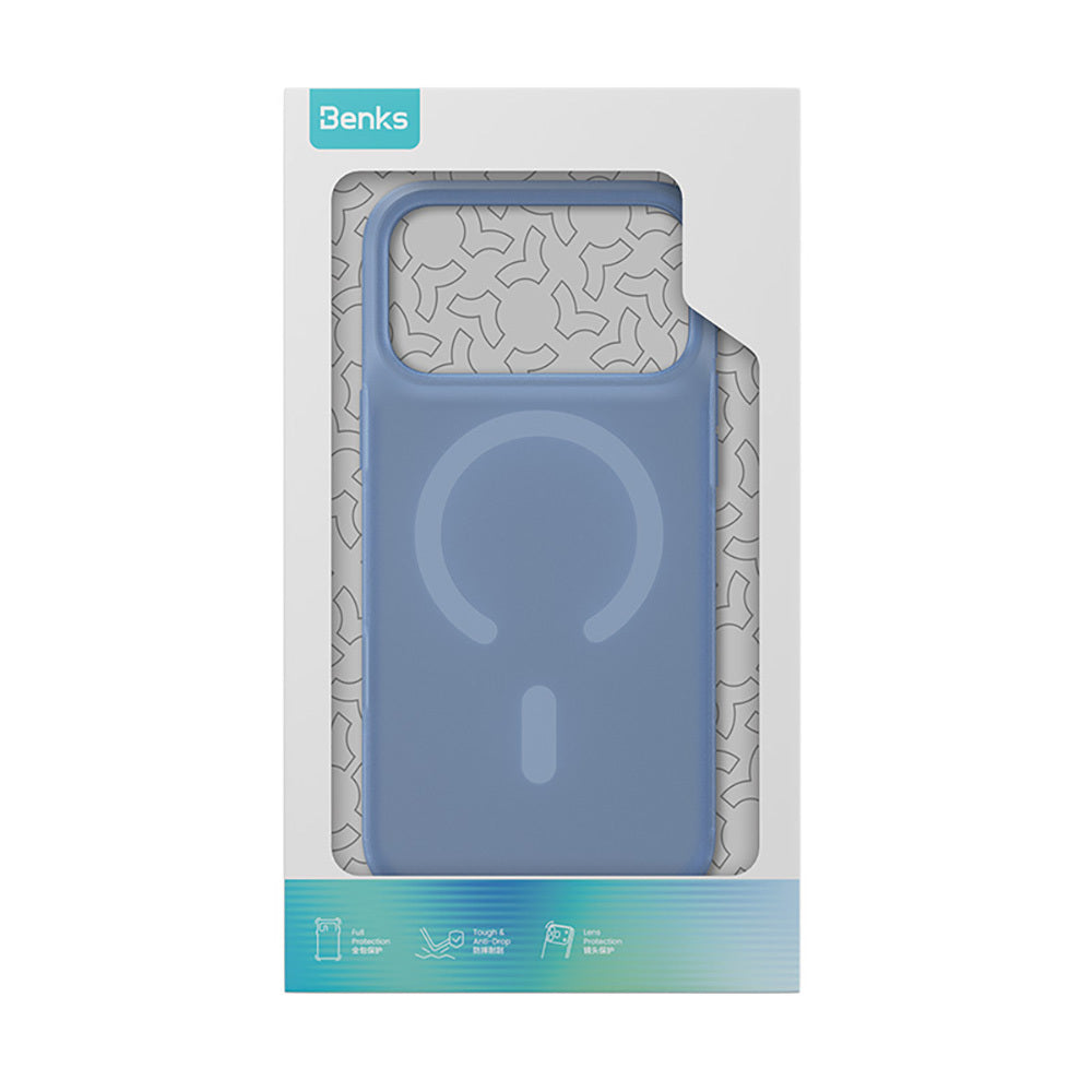 Apple iPhone 18 Pro Kılıf M-Safe Şarj Özellikli Benks C-Magnet Lucid ArmorPro Kapak