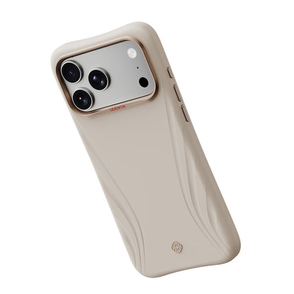 Apple iPhone 18 Pro Kılıf M-Safe Şarj Özellikli Çizgili Logolu Udemos Freedom Serisi Kapak