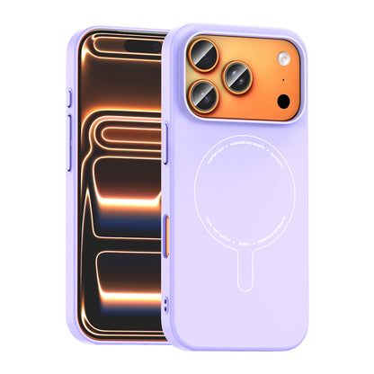 Apple iPhone 18 Pro Kılıf M-Safe Şarj Özellikli Kamera Korumalı Zore Elio Sert PC Kapak