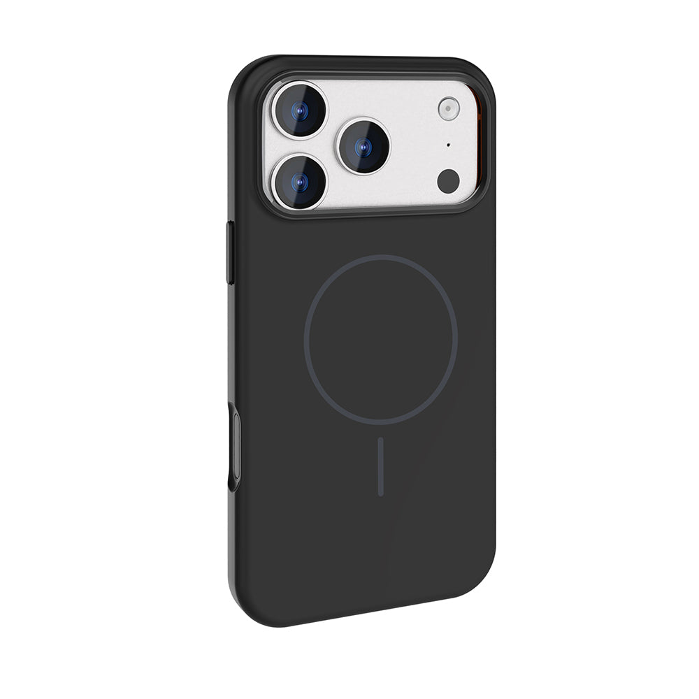 Apple iPhone 18 Pro Kılıf M-Safe Şarj Özellikli Metal Kamera Çerçeveli Zore Edi Silikon Kapak