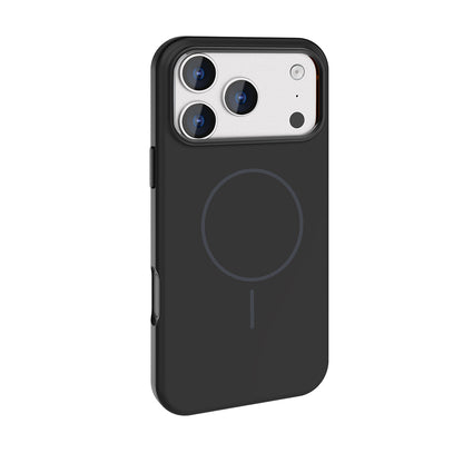 Apple iPhone 18 Pro Kılıf M-Safe Şarj Özellikli Metal Kamera Çerçeveli Zore Edi Silikon Kapak