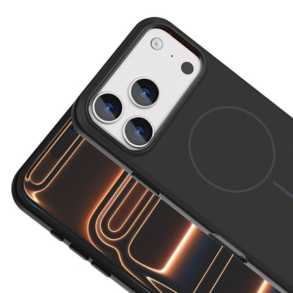 Apple iPhone 18 Pro Kılıf M-Safe Şarj Özellikli Metal Kamera Çerçeveli Zore Edi Silikon Kapak
