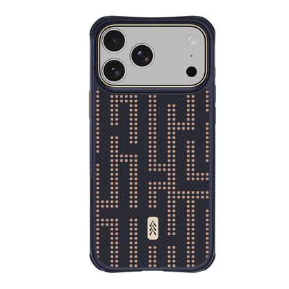 Apple iPhone 18 Pro Kılıf M-safe Şarj Özellikli Raptic Aramid Dual Grid Serisi Karbon Kapak