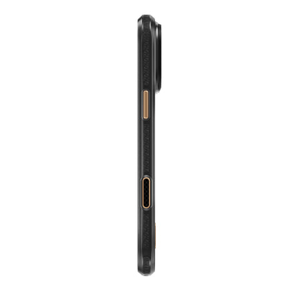Apple iPhone 18 Pro Kılıf M-safe Şarj Özellikli Raptic Aramid Dual Rise Serisi 24 Ayar Altın Kaplamalı Karbon Kapak