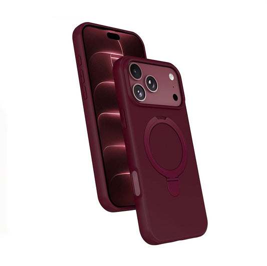 Apple iPhone 18 Pro Kılıf M-safe Şarj Özellikli Standlı Zore Samara Kapak