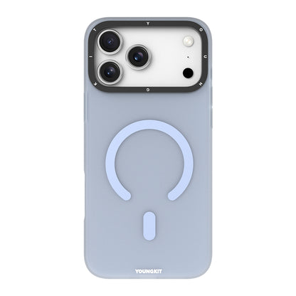 Apple iPhone 18 Pro Kılıf M-safe Şarj Özellikli Youngkit Hidden Sand Serisi Kapak