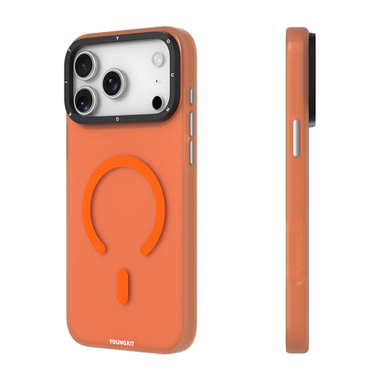 Apple iPhone 18 Pro Kılıf M-safe Şarj Özellikli Youngkit Hidden Sand Serisi Kapak