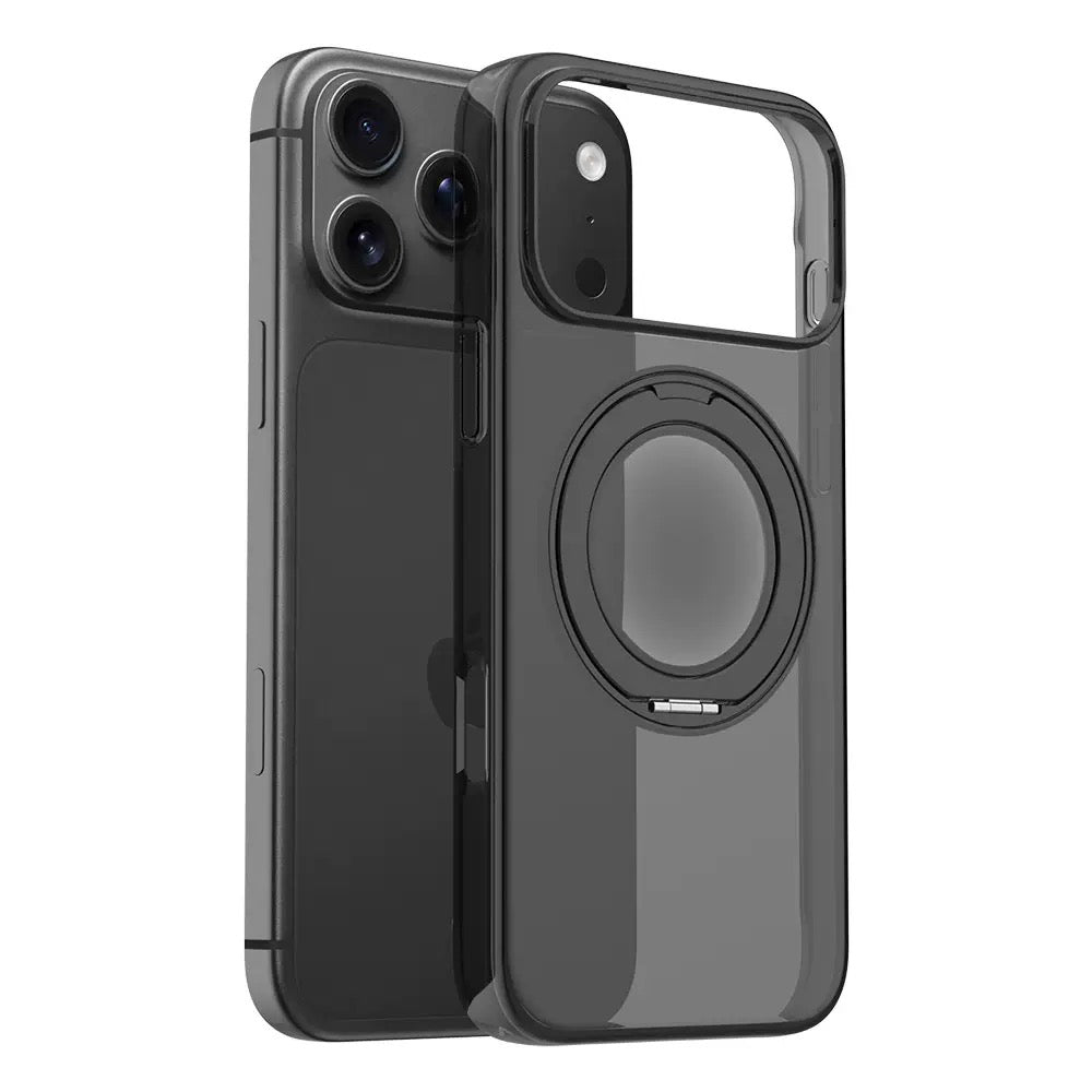 Apple iPhone 18 Pro Kılıf M-Safe Şarj Özellikli Zore Luzer 360 Standlı Kapak