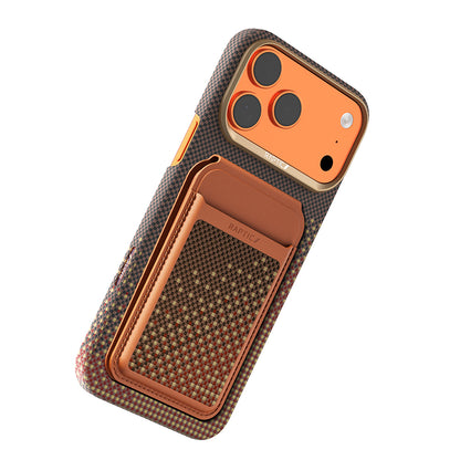 Apple iPhone 18 Pro Kılıf Raptic 2in1 Bundle Kit Aramid Skin Serenity Serisi Kartlık ve Karbon Kapak