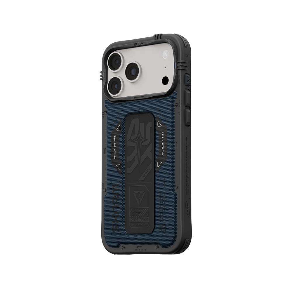 Apple iPhone 18 Pro Kılıf SkinArma M-safe Şarj Özellikli Airbag Tasarımlı Standlı Phantom Kapak