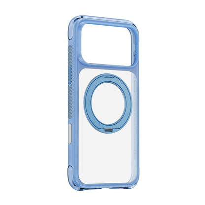 Apple iPhone 18 Pro Kılıf Wiwu AG-203 AeroGuard Ultra Serisi M-safe Şarj Özellikli Airbag Tasarımlı Standlı Kapak