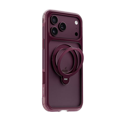 Apple iPhone 18 Pro Kılıf Wiwu AG-203 AeroGuard Ultra Serisi M-safe Şarj Özellikli Airbag Tasarımlı Standlı Kapak