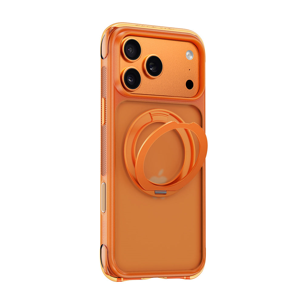 Apple iPhone 18 Pro Kılıf Wiwu AG-203 AeroGuard Ultra Serisi M-safe Şarj Özellikli Airbag Tasarımlı Standlı Kapak