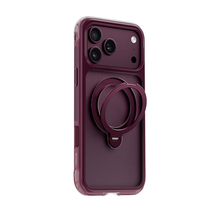 Apple iPhone 18 Pro Kılıf Wiwu AS-203 AeroShield Ultra Serisi M-safe Şarj Özellikli Airbag Tasarımlı Standlı Kapak