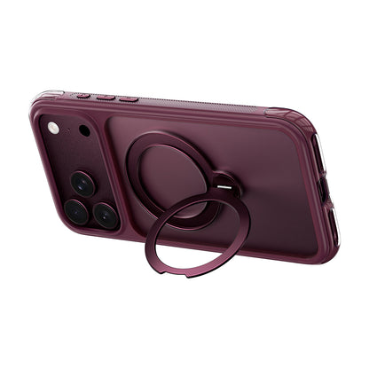 Apple iPhone 18 Pro Kılıf Wiwu AS-203 AeroShield Ultra Serisi M-safe Şarj Özellikli Airbag Tasarımlı Standlı Kapak