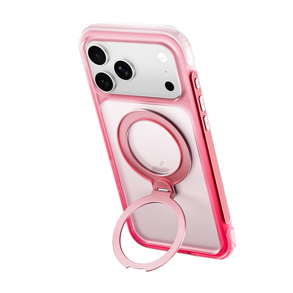 Apple iPhone 18 Pro Kılıf Wiwu AS-204 AeroShield Aurora Ultra Serisi M-safe Şarj Özellikli Airbag Tasarımlı Standlı Kapak