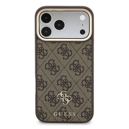 Apple iPhone 18 Pro Max Guess Orjinal Lisanslı 4G ve Yazı Logolu Kılıf + Kartlık + Askı İpi 3in1 Aksesuar Seti