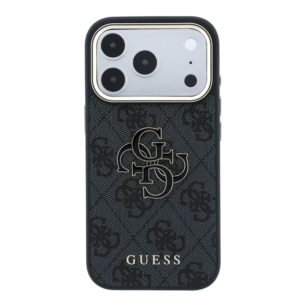 Apple iPhone 18 Pro Max Kılıf Guess Orjinal Lisanslı 4G Büyük Resin Logolu PU Kapak
