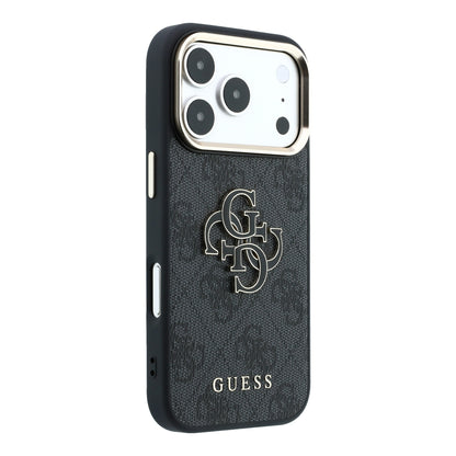 Apple iPhone 18 Pro Max Kılıf Guess Orjinal Lisanslı 4G Büyük Resin Logolu PU Kapak