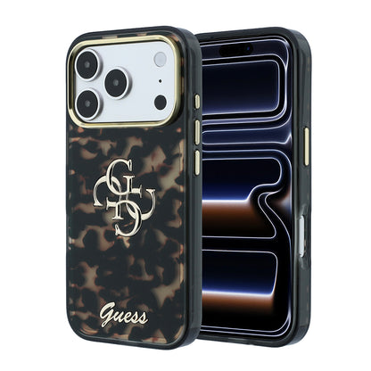 Apple iPhone 18 Pro Max Kılıf Guess Orjinal Lisanslı Yazı ve 4G Büyük Metal Logolu Silikon Kapak