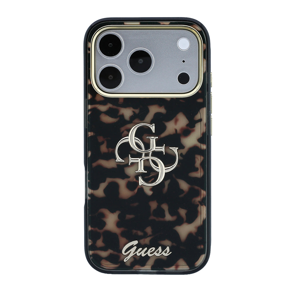Apple iPhone 18 Pro Max Kılıf Guess Orjinal Lisanslı Yazı ve 4G Büyük Metal Logolu Silikon Kapak