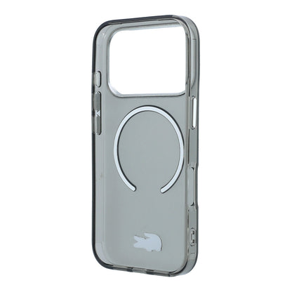 Apple iPhone 18 Pro Max Kılıf Lacoste Orjinal Lisanslı M-safe Şarj Özellikli Lake Timsah Logolu IML Frosted Kapak