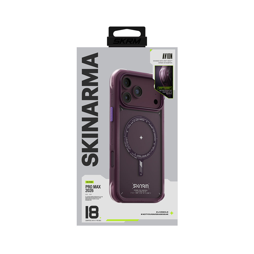 Apple iPhone 18 Pro Max Kılıf M-Safe Şarj Özellikli Airbag Tasarımlı Skinarma Avion Kapak