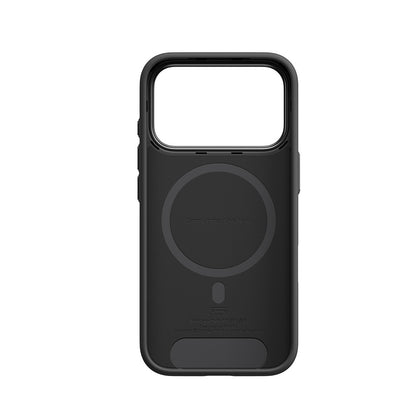 Apple iPhone 18 Pro Max Kılıf M-safe Şarj Özellikli Aramid Karbon Fiber Pitaka Military-Grade Classic Serisi New Logo Black-Grey Twill Kapak