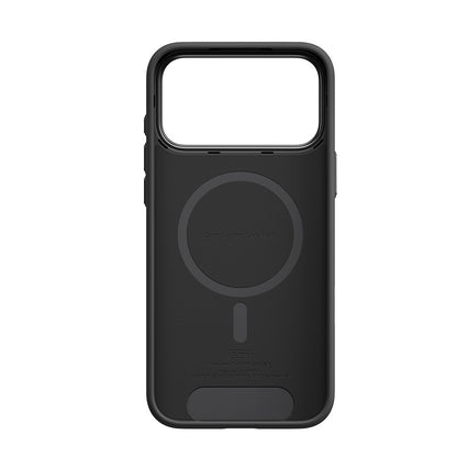 Apple iPhone 18 Pro Max Kılıf M-safe Şarj Özellikli Aramid Karbon Fiber Pitaka Military-Grade Classic Serisi New Logo Black-Grey Twill Kapak