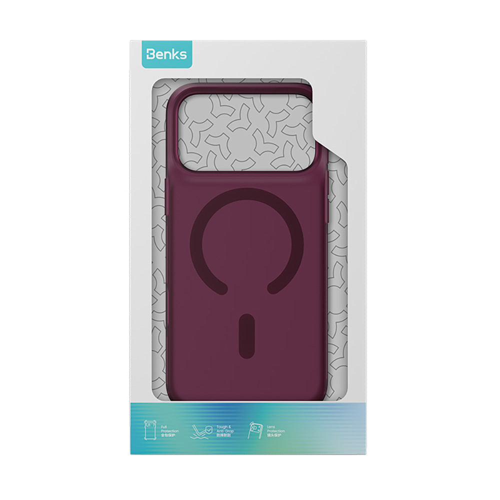Apple iPhone 18 Pro Max Kılıf M-Safe Şarj Özellikli Benks C-Magnet Lucid ArmorPro Kapak