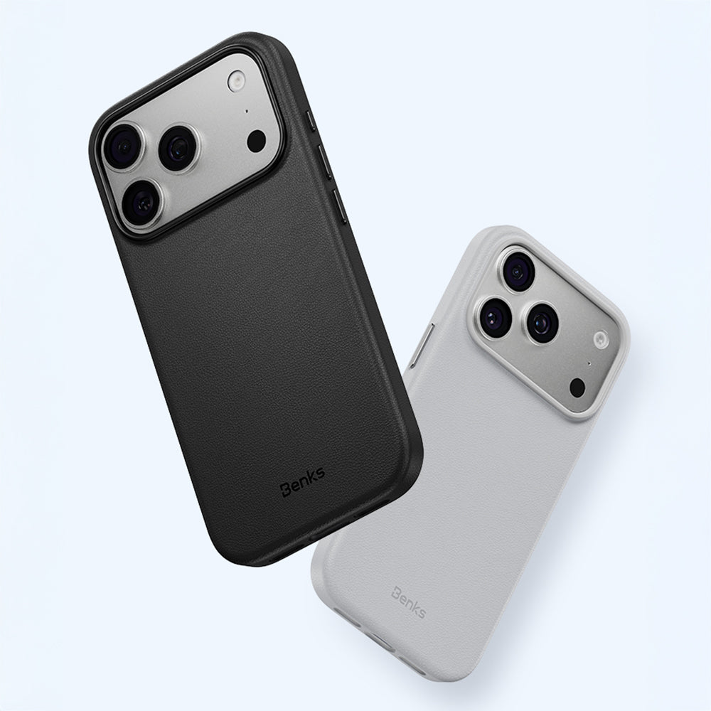 Apple iPhone 18 Pro Max Kılıf M-safe Şarj Özellikli Çizilmeye Dayanıklı Benks VitaPro Serisi PU Deri Kapak