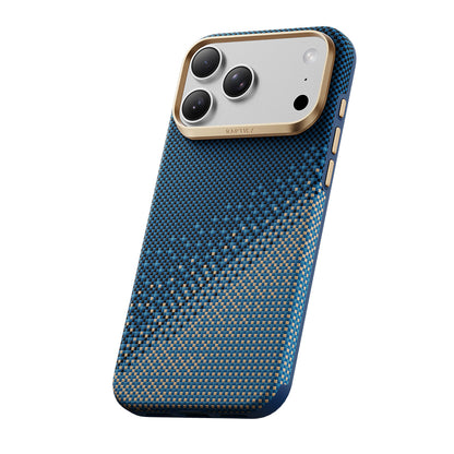 Apple iPhone 18 Pro Max Kılıf M-safe Şarj Özellikli Raptic Aramid Dual Ultra Serenity Serisi Karbon Kapak