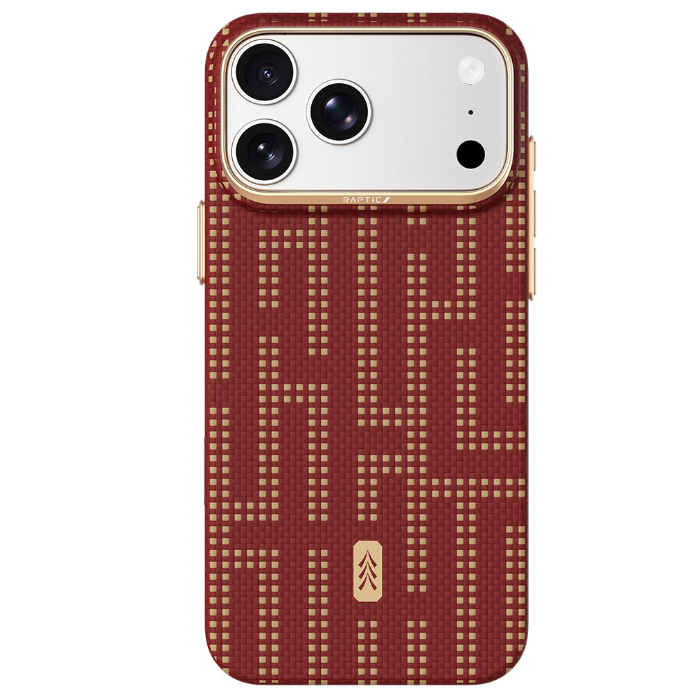 Apple iPhone 18 Pro Max Kılıf M-safe Şarj Özellikli Raptic Aramid Skin Serisi Karbon Kapak