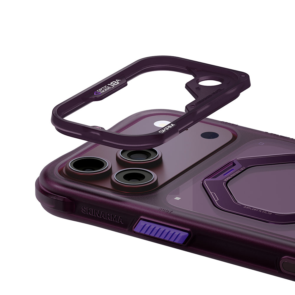Apple iPhone 18 Pro Max Kılıf M-safe Şarj Özellikli Standlı Skinarma Saturn Kapak