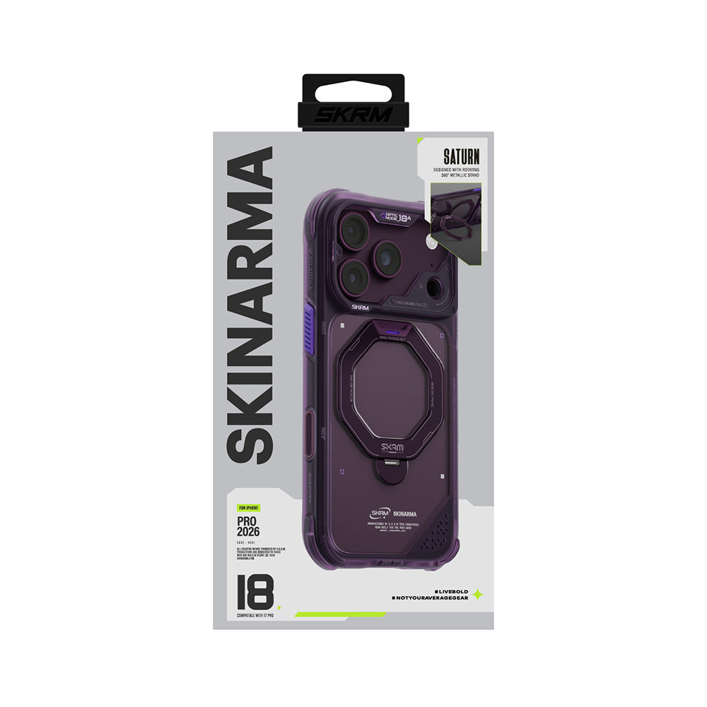 Apple iPhone 18 Pro Max Kılıf M-safe Şarj Özellikli Standlı Skinarma Saturn Kapak