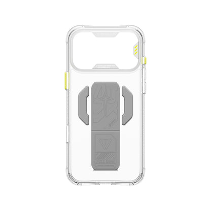 Apple iPhone 18 Pro Max Kılıf M-safe Şarj Özellikli Teknoloji Desenli Skinarma Helio CE Mag Charge Standlı Kapak