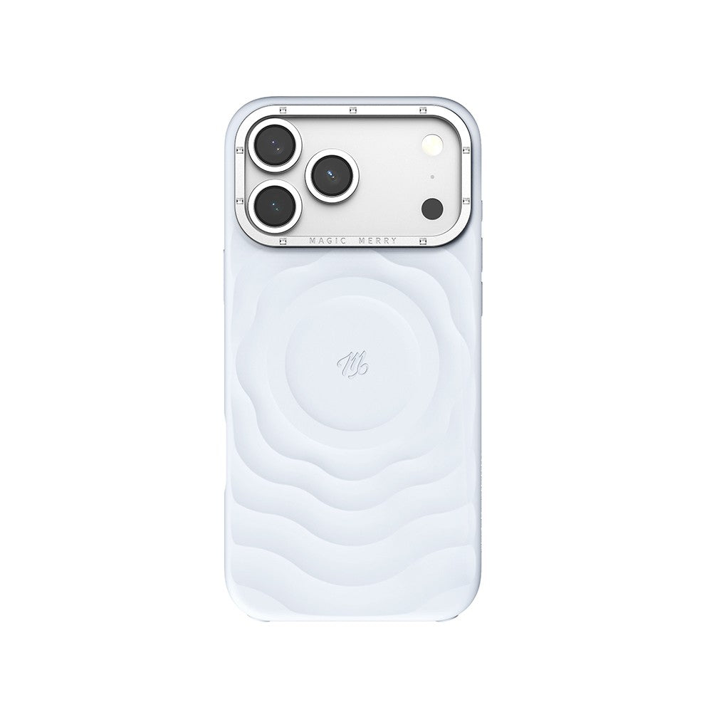 Apple iPhone 18 Pro Max Kılıf M-safe Şarj Özellikli Wiwu Magic Merry Blossom Drift Serisi Kapak