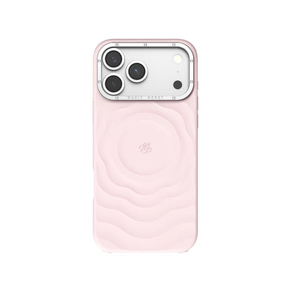 Apple iPhone 18 Pro Max Kılıf M-safe Şarj Özellikli Wiwu Magic Merry Blossom Drift Serisi Kapak