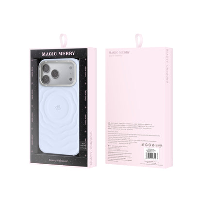 Apple iPhone 18 Pro Max Kılıf M-safe Şarj Özellikli Wiwu Magic Merry Blossom Drift Serisi Kapak