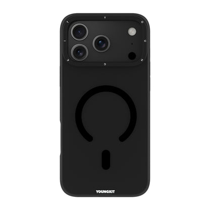 Apple iPhone 18 Pro Max Kılıf M-safe Şarj Özellikli Youngkit Hidden Sand Serisi Kapak