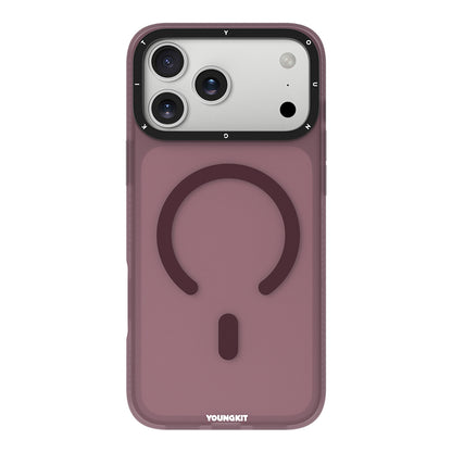 Apple iPhone 18 Pro Max Kılıf M-safe Şarj Özellikli Youngkit Hidden Sand Serisi Kapak