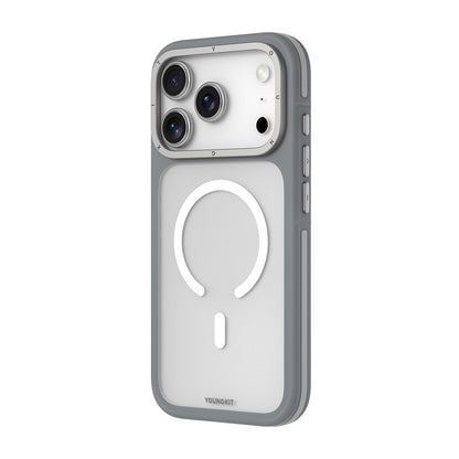 Apple iPhone 18 Pro Max Kılıf M-safe Şarj Özellikli Youngkit Rock Sand Serisi Kapak
