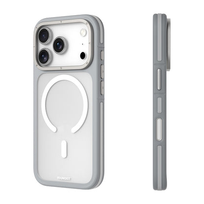 Apple iPhone 18 Pro Max Kılıf M-safe Şarj Özellikli Youngkit Rock Sand Serisi Kapak